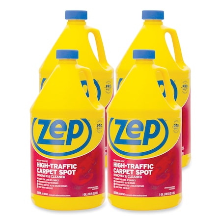 Zep High Traffic Carpet Cleaner, 1 gal, PK4 ZUHTC128